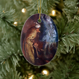 Décoration En Céramique Carol de Noël : Le fantôme de Marley