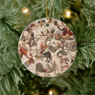 Décoration En Céramique Carte Stellaire de la Constellation Vintage par Ba
