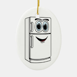Décoration En Céramique Carton Réfrigérateur Blanc