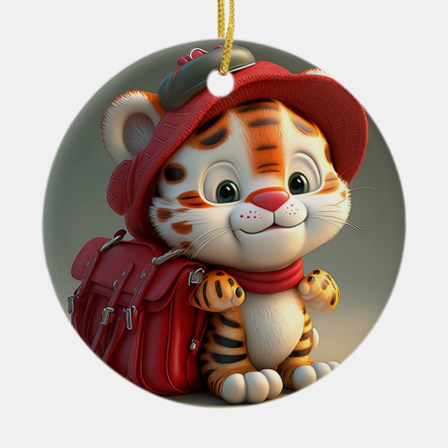 Décoration En Céramique Cartoon bébé Tiger-76775 (Devant)