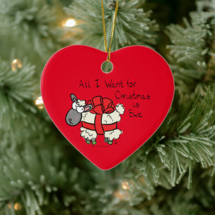 Décoration En Céramique Cartoon mignon mouton de Noël
