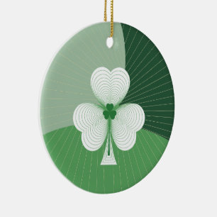 Décoration En Céramique Cascade shamrock