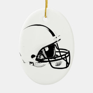 Décoration En Céramique Casque de football Pop Art