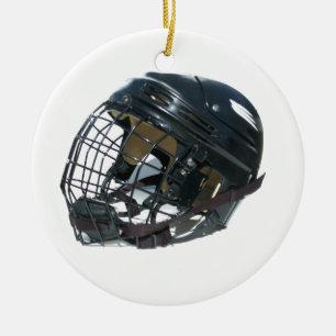 Décoration En Céramique Casque de hockey