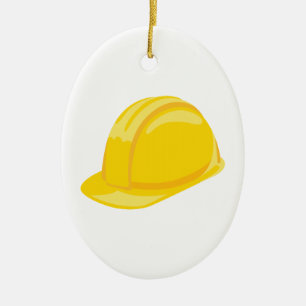 Décoration En Céramique Casquette de construction