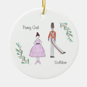 Décoration En Céramique Casse-noix personnalisable Soldat / Fille de fête