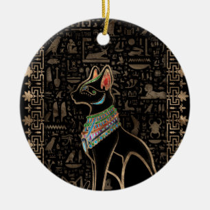 Décoration En Céramique Cat égyptien - Bastet