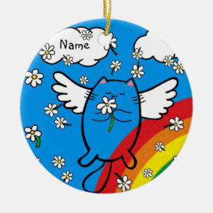 Décoration En Céramique Cat Memorial Custom Ornament - personnalisées