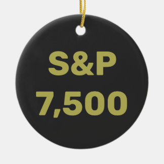 Décoration En Céramique Célébration de l'indice boursier S&P 7 500