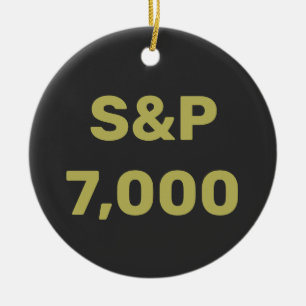 Décoration En Céramique Célébration de l'indice de Stock de niveau S&P 7 0