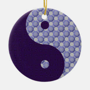 Décoration En Céramique Cercles dans l'ornement de Yin Yang de cercles