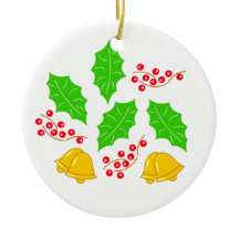 Ceremonia de Cerezo de Navidad Adorno Ceramic Orna