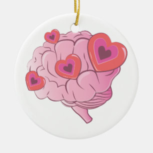 Décoration En Céramique Cerveau d'amour
