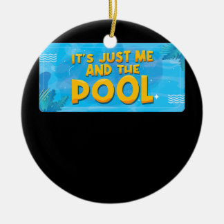 Décoration En Céramique C'est juste moi et la piscine nage de l'océan drôl