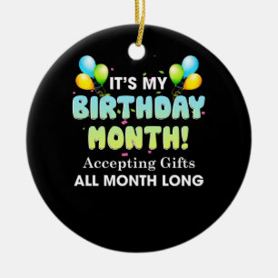Décoration En Céramique C'est mon Anniversaire Mois acceptant des cadeaux 