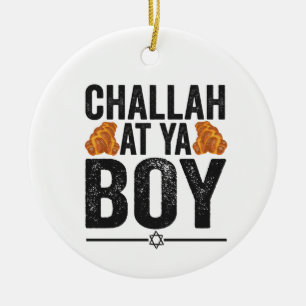 Décoration En Céramique Challah à Ya boy Funny Jewish Hanoukka Holiday