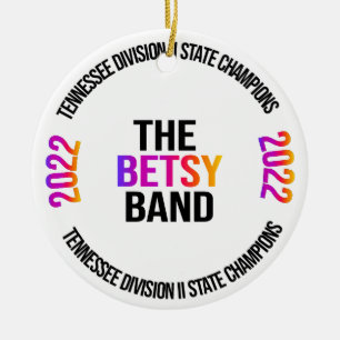 Décoration En Céramique Championnat d'État de la bande Betsy