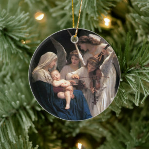Décoration En Céramique Chanson des Anges (1881) de Bouguereau