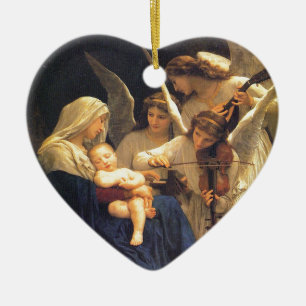 Décoration En Céramique Chanson des anges, William-Adolphe Bouguereau