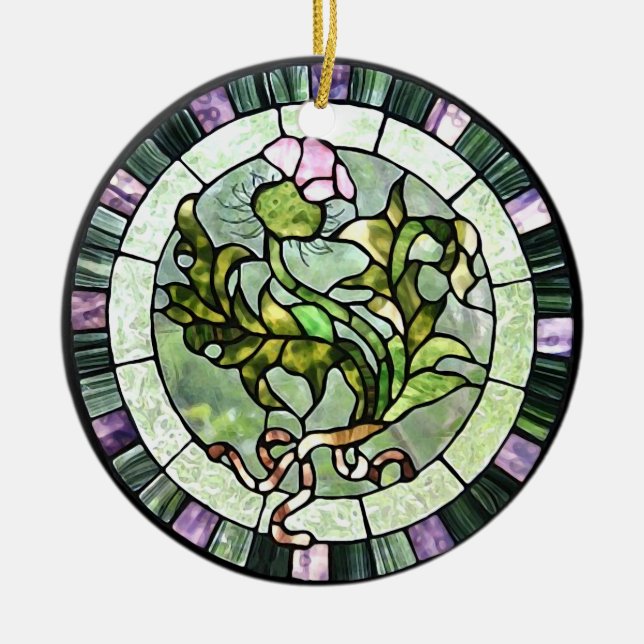 Décoration En Céramique Chardon écossais (Devant)