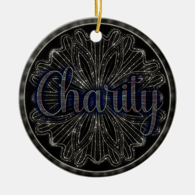 Décoration En Céramique Charity Mandala (Devant)