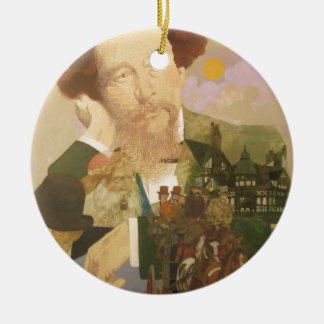 Décoration En Céramique Charles Dickens, auteur anglais