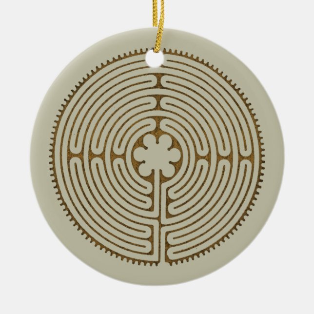 Décoration En Céramique Chartres Labyrinthe - Symbole spirituel Antique 1 (Devant)