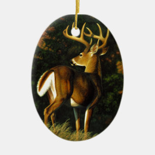 Décoration En Céramique Chasse aux cerfs de Virginie