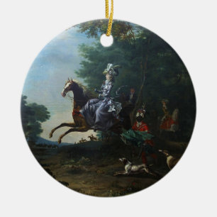 Décoration En Céramique Chasse de Marie Antoinette par Louis Auguste Brun
