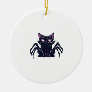 Décoration En Céramique Chat Mignon Effrayant � Pattes d'Araignée & Yeux d