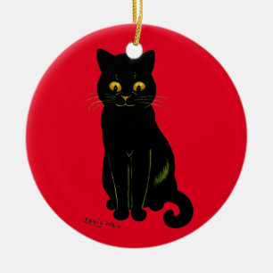 Décoration En Céramique Chat noir, Louis Wain