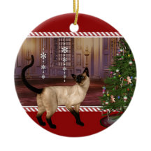 Chat siamois - L'ornement de Noël