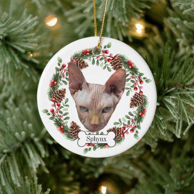 Décoration En Céramique chat sphynx (Arbre)