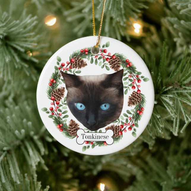 Décoration En Céramique chat tonkinien (Arbre)