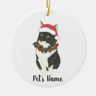 Décoration En Céramique Chat Tuxedo Ragamuffin personnalisé