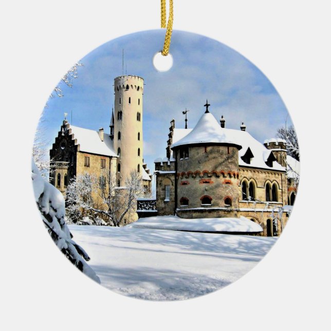Décoration En Céramique Château du Liechtenstein (Devant)