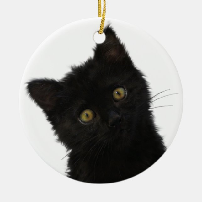 Décoration En Céramique Chaton noir de Luna Bella (Devant)