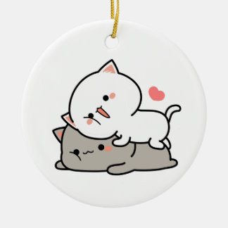 Décoration En Céramique chats mignons mochi