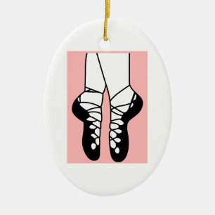 DÉCORATION EN CÉRAMIQUE CHAUSSURES DE DANSE IRLANDAISE