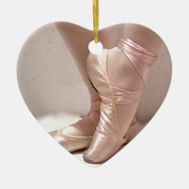 Décoration En Céramique Chaussures en ballet rose (Devant)