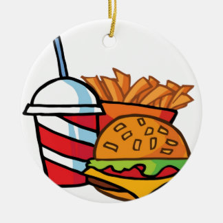 Décoration En Céramique Cheeseburger d'aliments de préparation rapide