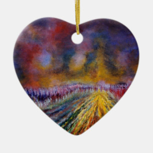 Décoration En Céramique Chemin pourpre