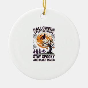 Décoration En Céramique Chemise créative Halloween Art de Lune Spooky Vint