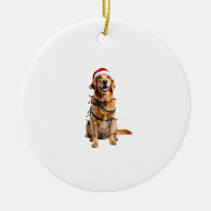 Décoration En Céramique Chemise de Noël pour chien, Pyjama Golden retrieve