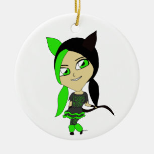 Décoration En Céramique chibi catgirl