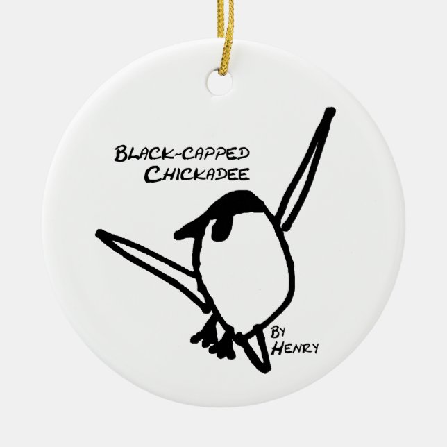 Décoration En Céramique Chickadee by Henry, White (Devant)