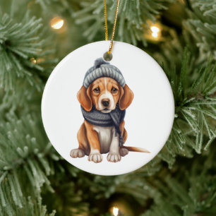 Décoration En Céramique Chien Beagle personnalisé Art