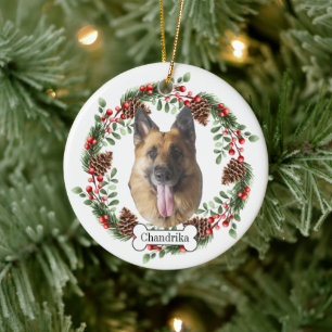 Décoration En Céramique chien berger allemand