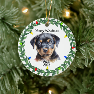 Décoration En Céramique Chien/Chien/Chien/Chien Noël