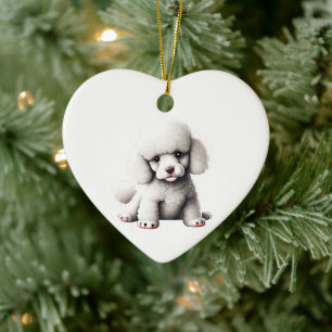 Décoration En Céramique Chien de race Caniche Jouet Personnalisé